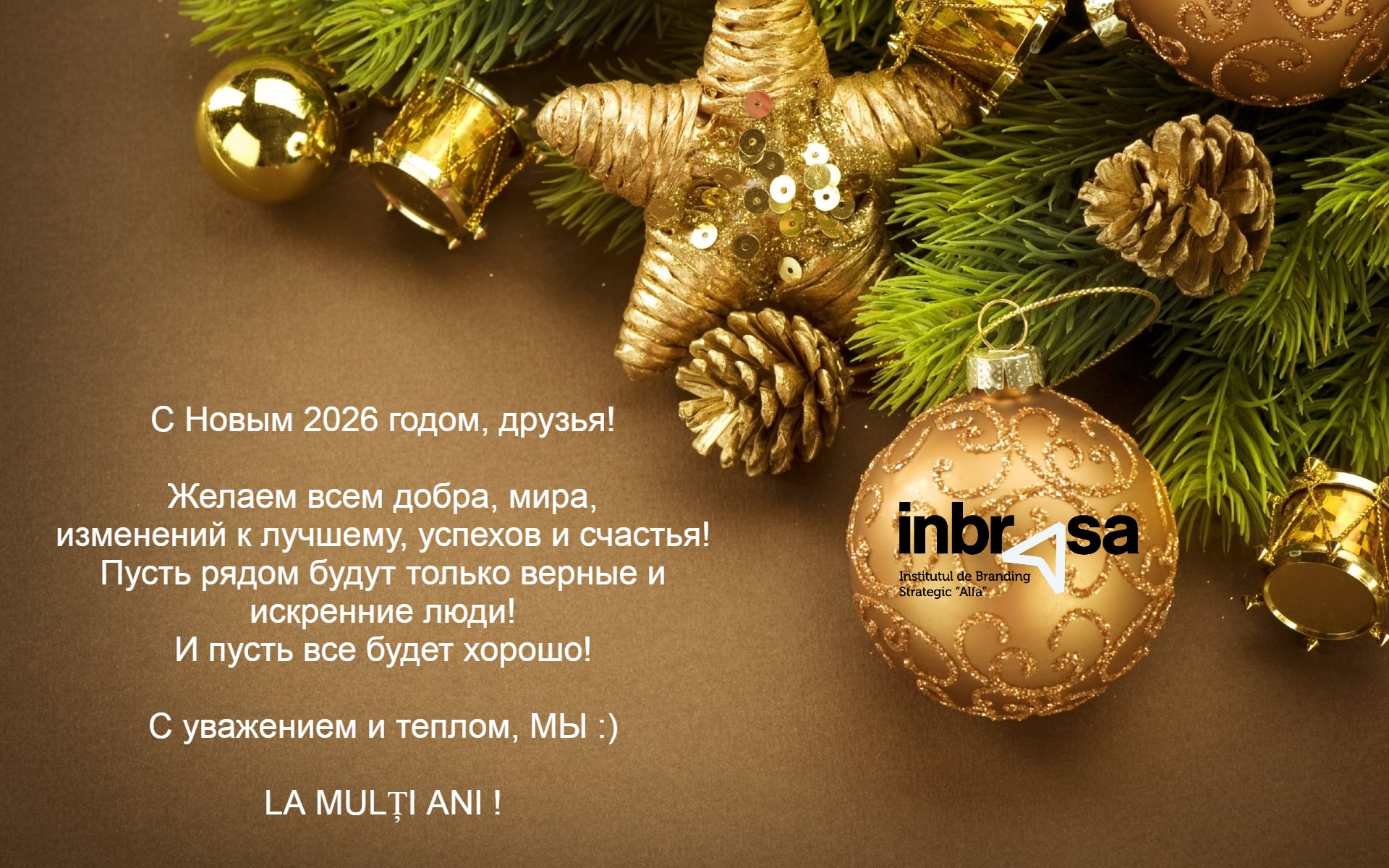 С Новым 2026 годом! Поздравление от INBRASA